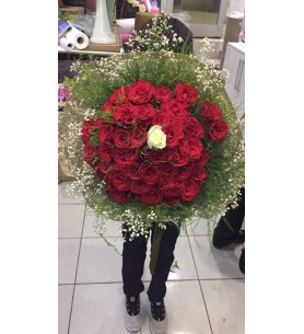 51 Gül (1 adet beyaz gül)