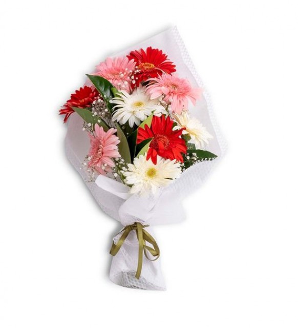 Renkli Gerbera Buketi