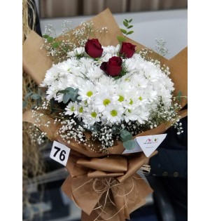 Papatya ve 3 Gül